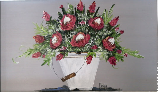 Painting Protea