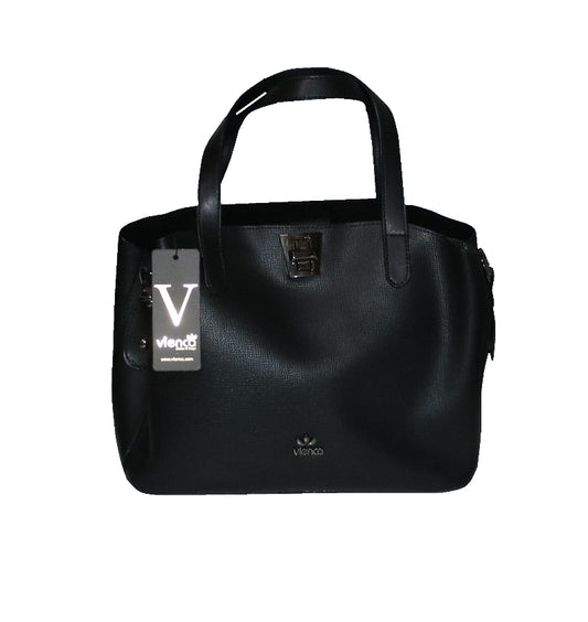 Handbag Vienca Geniune Leather Black