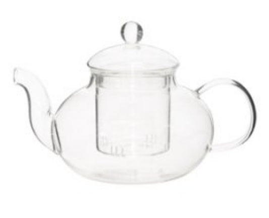 Tea pot 1lt clear glass