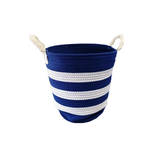 Basket blue stripes