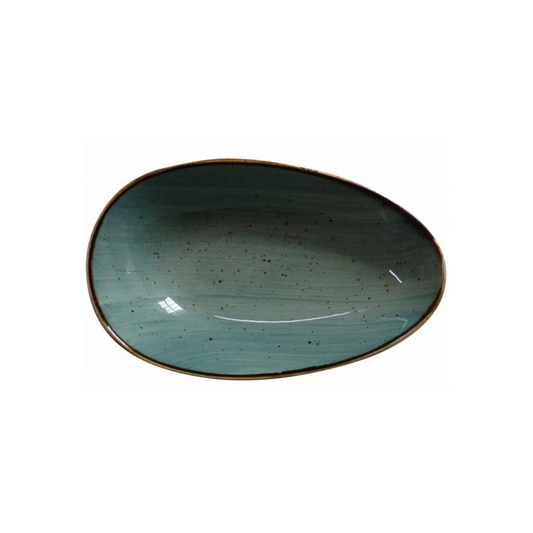 Platter Oval Turquoise 36x26cm