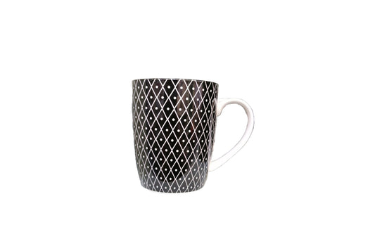 Mug black with pattern
