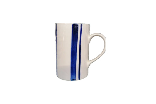 Mug Ceramic d f/stripes blue