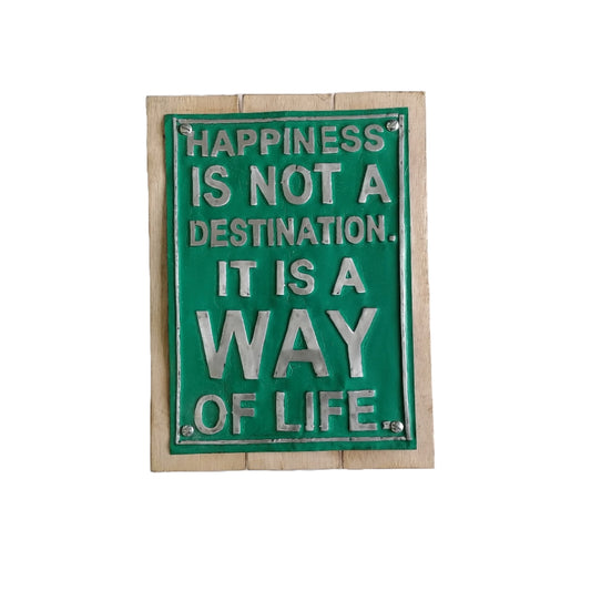 Wall Plaque with Saying