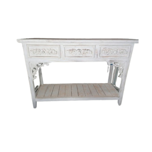 Wooden Carved Table H78xW112xD41cm
