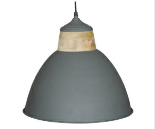 Lamp Hanging Grey Powder Coated Iron 41cm