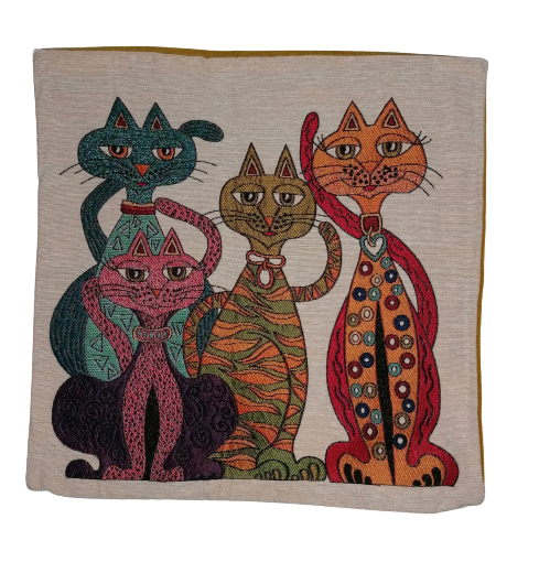 Cushion Cover 43x43cm Cats 4