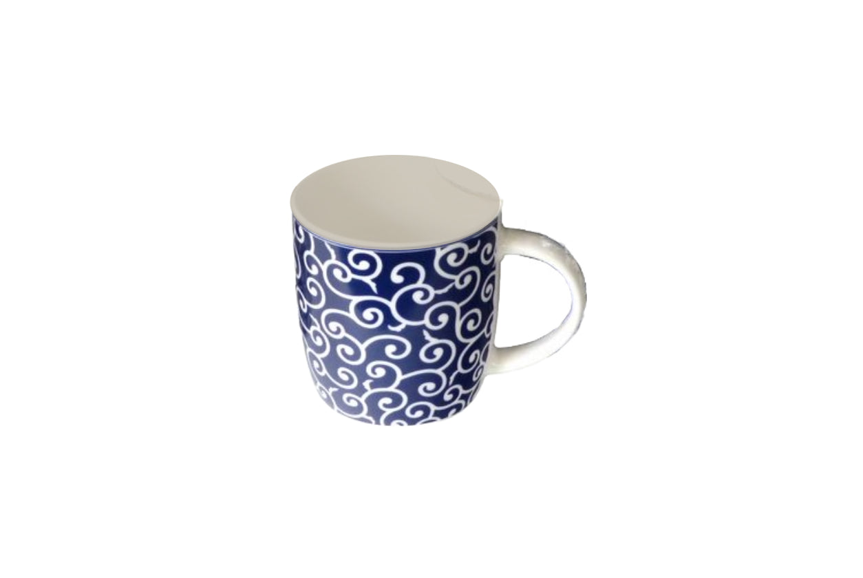 Mug with design blue